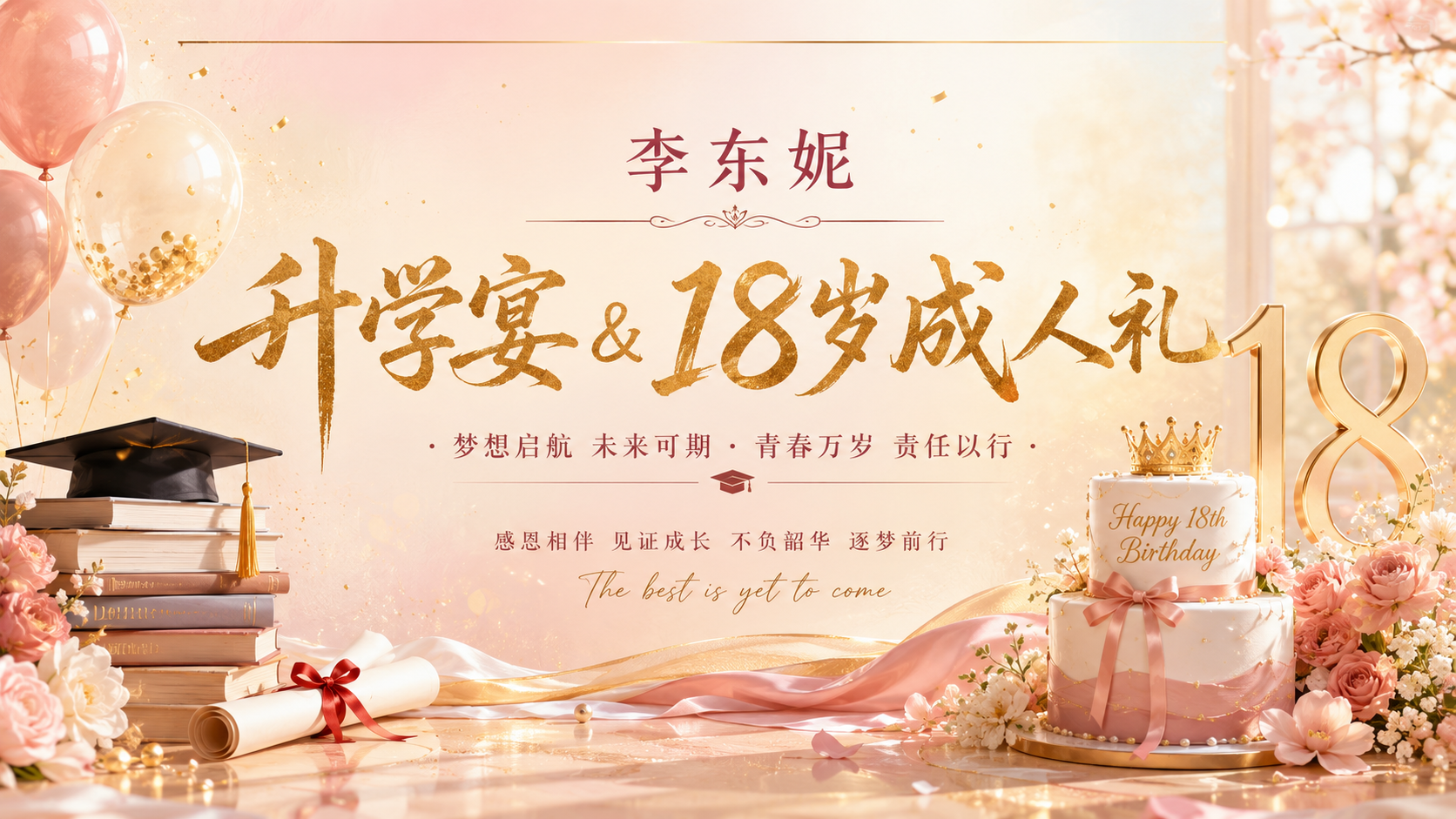 十八岁,正好遇见新的远方|今天北海明珠的一场成人礼与升学宴