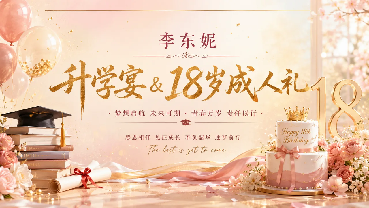 十八岁，正好遇见新的远方｜今天北海明珠的一场成人礼与升学宴